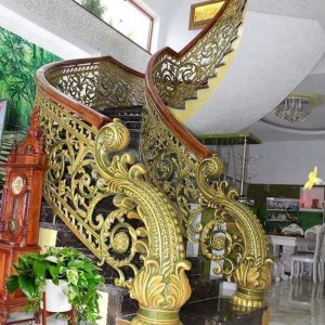 Cầu thang nhôm đúc HT