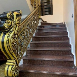 Cầu thang nhôm đúc HT 08