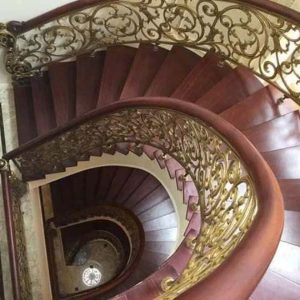 Cầu thang nhôm đúc HT 09