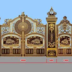 Cổng nhôm đúc HT 05