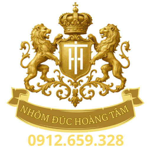 Cổng nhôm đúc Hoàng Tâm